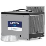 BaseAire Crawlspace Dehumidifier with Pump, 70 Pints Dehumidifiers for Commercial and Basement with Drain Hose, Potable, Auto Defrost, GLGR Technology Up to 1000 Sq Ft