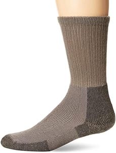 Thorlos Men's Kx Thick Padded Crew Hiking Socks, Pewter, Large US