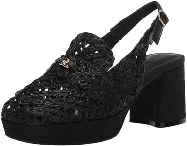 Aerosoles Women's Santiago Raffia Loafer, Black Fabric, 8 US