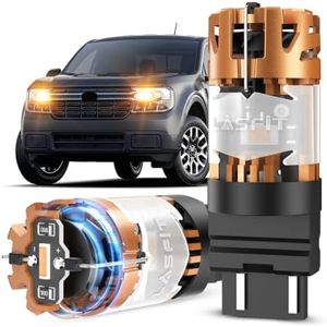 LASFIT 4257 LED Bulb Amber for Ford Maverick 2022-2026 & F-150 2018-2026 Front Turn Signal Light Bulb for F250 F350 F450 Super Duty 2021-2022, 4800LM 4257NA Replacement Canbus Error Free Plug and Play