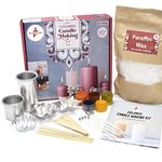 Kalakaram Colored Candle Making Kit, Make 5 Multi Colored Wax Candles, Candle Making Kit for Kids and Adults, DIY Candle Making Kit with 5 Colors and 5 Molds, Others