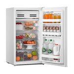 COMFEE' RCD93WH2(E) Under Counter Fridge, 93L Small Fridge with Cooler Box, Interior Light, Removable Glass Shelf, Reversible Door Hinge, Adjustable Legs, Standard Refrigerator White