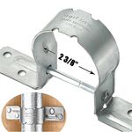 Fence Brackets SupConn（12Pcs） Tube Tie 2-3/8" , Steel to Wood Fence Bracket, Galvanized Fence Post Bracket，Fence Brackets for Metal Posts - Fence Post Repair （No Include Screws）