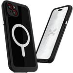 Ghostek Nautical Slim iPhone 15 Plus Waterproof Case - Built-in Screen Protector and Camera Protector, Compatible with MagSafe Accessories (6.7 Inch, Black)