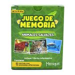 Menique, Juego de Memoria de Animales Salvajes en español. Wild Animals Memory Matching Game in Spanish.