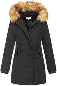 Elara Parka Invernale da Donna Cappotto Chunkyrayan Nero EF19037 Black 40 (L)