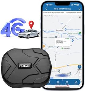 4G TK905 Localizador GPS para Coche,5000mAH Batería 4G Antirrobo GPS Tracker con Imán Fuerte Oculto,Alarma de Vibración,Límite de Velocidad y Geo-Cerca Rastreador GPS, No Suscripción,Gratis App