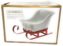 Godinger Silver Art 70536 Sleigh Candy Dish, Red & White