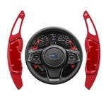 CKE for Subaru Forester Outback XV Crosstrek Impreza Legacy Ascent WRX BRZ Scion FR-S GT86 Accessories Aluminum Sporty Auto Car Paddle Shifter Extension Shift Paddle Cover Trims -Red