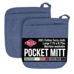 Ritz 40024 Royale Collection Pocket Mitt Set, 2-Piece, Federal Blue