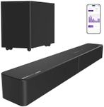 ULTIMEA Sound Bar with Wireless Subwoofer, Dolby Atmos, VoiceMX, BassMX, 240W Peak Power, 2.1ch Soundbar for Smart TV, App Control, HDMI eARC, Optical, Bluetooth 6.0, Poseidon M40