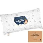 Buddy Toddler Pillow with Pillowcase - 27x47 My Little Dreamy Mini Pillow, Toddler Pillows for Sleeping, Kids Pillow, Small Pillows, Travel Pillows for Sleeping, Toddler Bed Pillows, Age 2-5 (Slumber)