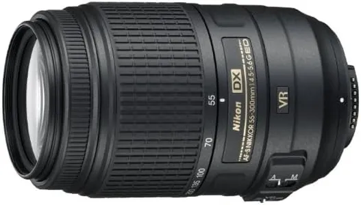 Nikon AF-S DX NIKKOR 55-300mm f/4.5-5.6G ED Vibration Reduction Zoom Lens with Auto Focus for Nikon DSLR Cameras