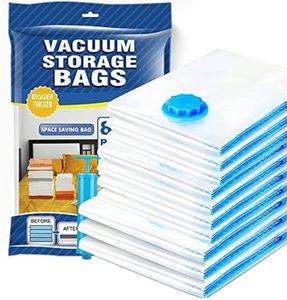 Space saver vacuum storage bags,10 pack space saver bags(3 Small,3 Medium,3 Large,1Jumbo),space saver bags for travel with Hand-Pump, suit for storage Blankets, Bedding and Clothes