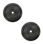 Chase Fitness Cast Iron Weight Plates 2.5-20kg For 1" Dumbbell Weight Lifting (10kg x 2)