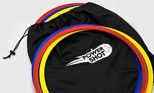 POWERSHOT - Set di 12 cerchi di coordinamento piatti per allenamento del calcio, allenamento di calcio