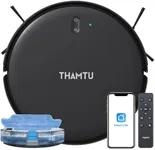 Thamtu Robot Vacuum Smart Robotic Vacuum Cleaner Suction Compatible with WiFi/APP/Alexa, Perfect for Pet Hair/Hard Floors