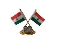 Chamunda Enterprise Indian Flag Symbol of Vande Matram with Khadi Flag for Car Dashboard, Gifts, Home, Office