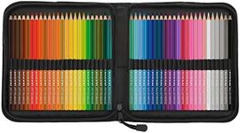 U.S. Art Supply 48 Piece Watercolor Artist Grade Water Soluble Colored Pencil Set with Zippered Storage and Carrying Case - Full-Size 7" Pencils - Vibrant Colors, Drawing, Sketching, Shading, Blending