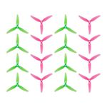 16pcs Fpv Drone Props Propeller: HQProp Ethix S3 Watermelon 5x3.1x3 Tri-Blade 5 Inch Props for 4S 6S FPV Freestyle Racing,8xCW 8xCCW