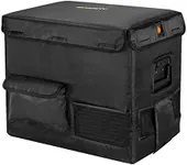 BougeRV 48 Quart Insulated Protective Cover, 12 Volt Portable Refrigerator Cover for BougeRV E45/ED45 Fridge, Portable Refrigerator Bag for Dual Zone Refrigerator (Refrigerator NOT Included)