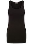 Vero Moda Womens Vmmaxi My Soft Long Tank Top Noos Vest, Schwarz (Black), L UK