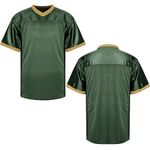 MESOSPERO Blank Football Jerseys for Men,Mesh Polyester Plain Football Shirt Pullover Sports Clothing S-3XL Black White Grey, Army Green, X-Large