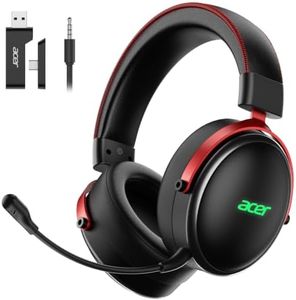 Acer Wireless Gaming Headset with Zero-Latency for PS5,PC,Switch-40H Batt