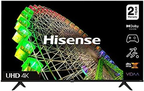 Hisense 55A6BGTUK (55 Inch) 4K UHD Smart TV, with Dolby Vision HDR, DTS Virtual X, Youtube, Netflix, Disney +, Freeview Play and Alexa Built-in, Bluetooth and WiFi (2022 NEW), black