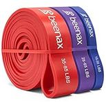 Beenax Resistance Bands Pull Up Assist Bands Set - Thick, Heavy Different Levels Workout Exercise Bands for CrossFit, Powerlifting, Muscle and Strength Training, Stretching, Mobility, Yoga - Men Women