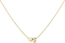 Glimmerst Initial Heart Necklace,18