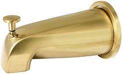 Kingston Brass K188E7 Showerscape Diverter Tub Spout with Flange, Brushed Brass, 5.5 x 3.06 x 3.06