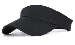 Toddler Sun Visor Girls Age 2-6, Kids Beach Visor Summer UV Protection Sport Cap for 6-12T Black