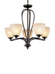 Trans Globe Lighting 70375 ROB 5-Light Chandelier, Rubbed Oil Bronze