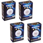 24 Ball - KINGNIK Premium 40+ 3* Ping Pong Balls - ITTF Approved Table Tennis Balls for Official Competitions