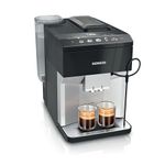 SIEMENS EQ500 Fully Automatic Bean to Cup Coffee Machine with coffeeSelect Display, oneTouch DoubleCup, 9 Coffee Beverages, autoMilk Clean, TP515GB1, Silver/Piano Black