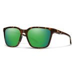 Smith Shoutout Lifestyle Sunglasses - Vintage Tortoise | Chromapop Glass Polarized Green Mirror