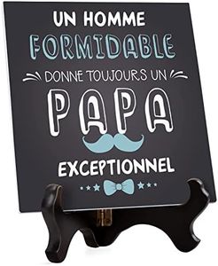 Cadeau Fête des Pères, Cadeau Papa Plaque, Cadeau Papa la Part de sa Fille Fils, Cadeau Futur Papa, Beaux Cadeau Papa pour Anniversaire, Noël, Thanksgiving, Je t'aime Cadeau Papa