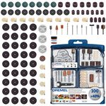 Dremel 723 EZ SpeedClic Accessory Set - 100 Rotary Tool Accessories for Cutting, Carving, Sanding, Cleaning, Grinding, Polishing, Sharpening, 2615S723JA