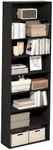 Furinno Basic Book Shelf, 8-Tier Bookcase with Open Shelf, Standing Bookshelf, Cube Storage Organizer, 12 x 24 x 71, for Living Room, Bedroom, Home Office, Espresso