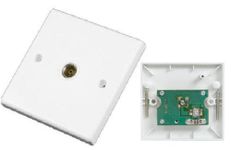 Single Tv Coaxial Aerial Wall Socket Plate