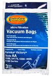 EnviroCare Replacement Micro Filtration Vacuum Cleaner Dust Bags Made to fit Eureka Style AA Victory and True HEPA Uprights 3 Pack