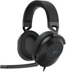 Corsair HS65 Surround Gaming Headset (Leatherette Memory Foam Ear Pads, Dolby Audio 7.1 Surround Sound on PC and Mac, SonarWorks SoundID Technology, Multi-Platform Compatibility) Carbon