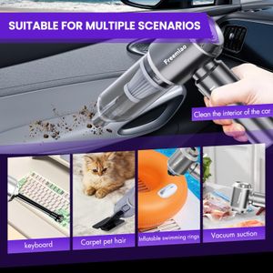 Freemiao Cordless Handheld Car Vacuum – 5-in-1, 23000Pa, HEPA, Portable