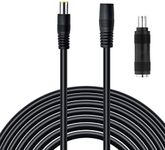 20FT (6M) Extension Cable, 8MM (DC7909) Male/Female Connectors, Compatible with Jackery Power Stations and Solar Panels, 14AWG, with DC8020 Adapter