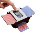 Automatic Card Shuffler 2 Deck, Electric Shuffling Machine for 1-2 Decks, Recharge Shuffler Machine for Poker, UNO, Blackjack, Texas Hold'em