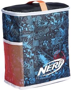 Nerf Bunkr BKN-3427 Ready Reload Bag-Licenced Nerf Storage Solution for Extra Darts and Accessories-Features Lightweight, Easy Access Side Pockets, Carry Handle and Zipper, 8+ Years