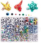 ARTEZA Googly Eyes, 3000 Pieces, Variety of Sizes, Craft Supplies for Creating Puppets, Pet Rocks, Photos, and Dolls, Easter Egg Arts and Crafts