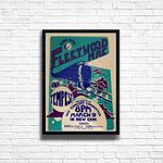 FLEETWOOD MAC Concert Print Vintage Music Gig Framed Poster in A4 and A3 Size Options Great Home, Pub, Café, Bar Decoration Wall Art Print Wooden Frame (Print only, A3)