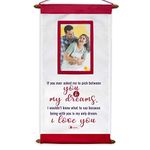 Indigifts Valentines Day Gift for Boyfriend Message Scroll Card 18x11 Inches with Photo Pocket - Best Gift for Boyfriend, Birthday Gift for Girlfriend, Gifts for Husband, Love Card